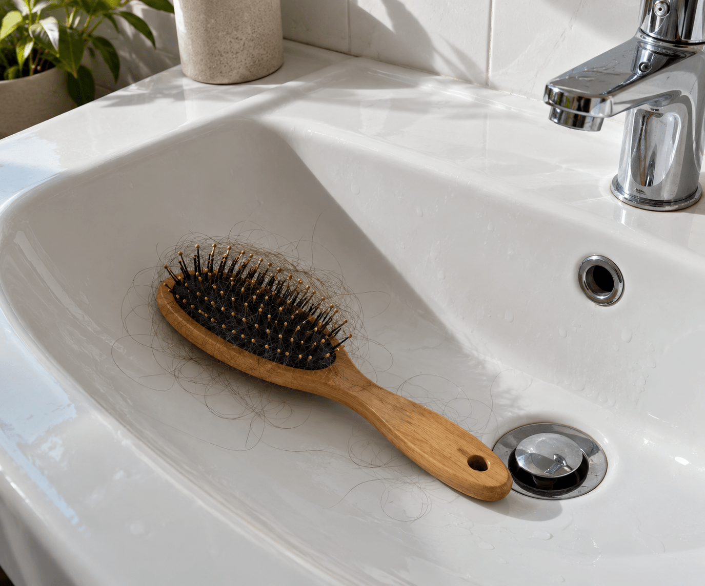 caida pelo lavabo